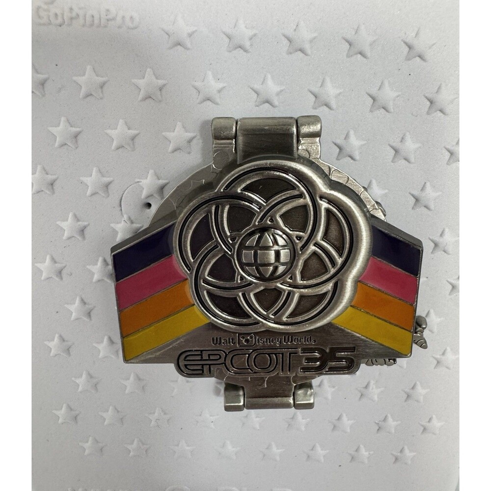 Disney ARTIST PROOF Pin Epcot Figment 35th Icons Logos Hinged Trifold LE AP
